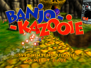 Banjo Kazooie title screen for Nintendo 64